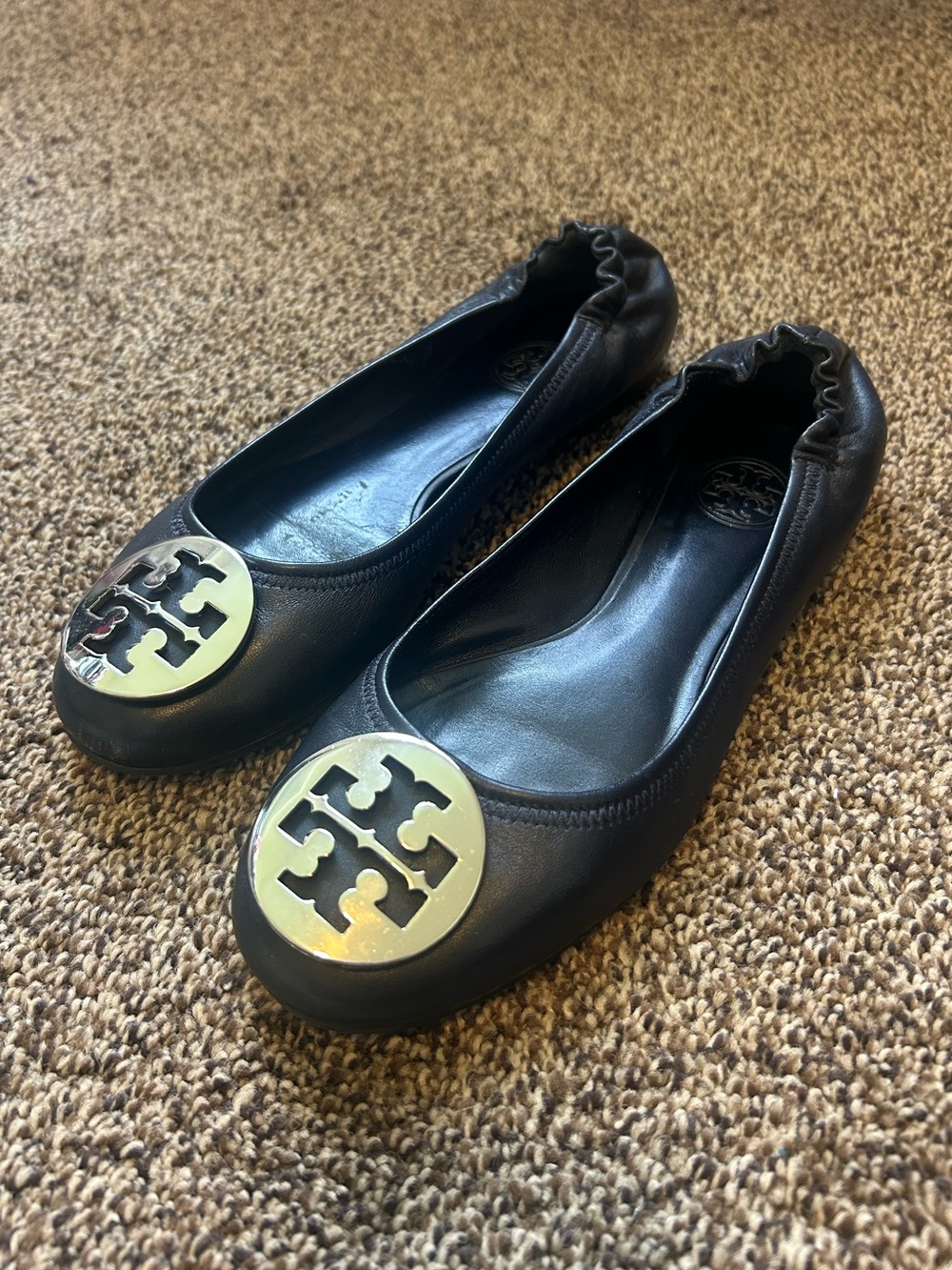 Tory Burch Dark Blue Flats Size 7